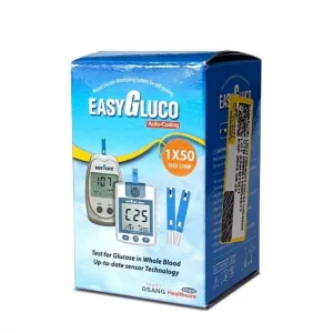 نوار تست قند خون ایزی گلوکو EasyGluco کره ای بسته 50 عددی