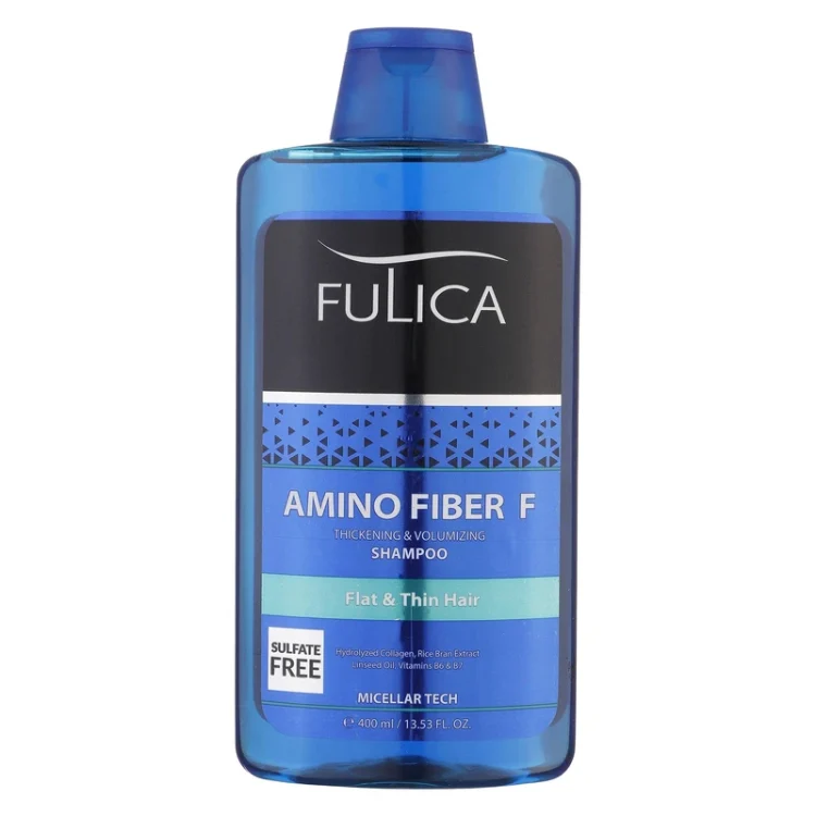 شامپو تقویت کننده و حجم دهنده فولیکا Amino Fiber F حجم ۴۰۰ میلی لیتر